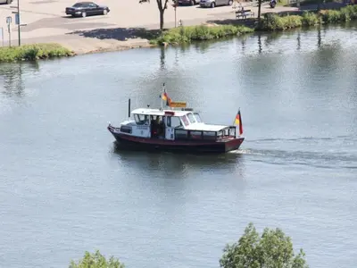 Blick auf einen Fluss in der Nähe der Ferienwohnung