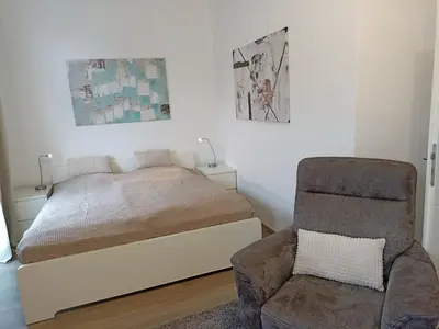 Ein Bett oder Betten in einem Zimmer der Unterkunft Haus Mosel
