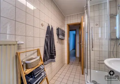Ein Badezimmer in der Unterkunft Gästehaus Lydia
