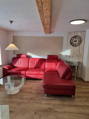 Ein Sitzbereich in der Unterkunft Ferienwohnung Braun