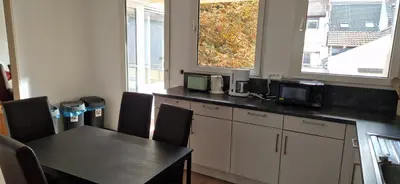Küche/Küchenzeile in der Unterkunft Schöne Monteurwohnung Fewo im Zentrum von Bingen