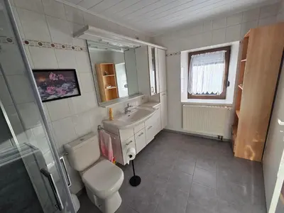 Ein Badezimmer in der Unterkunft Ferienhaus Flieja