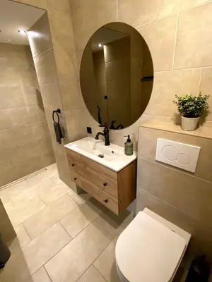 Ein Badezimmer in der Unterkunft Modernes Studio in Irrel