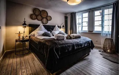 Ein Bett oder Betten in einem Zimmer der Unterkunft Cozy Apartment In Bernkastel-Kus With Sauna