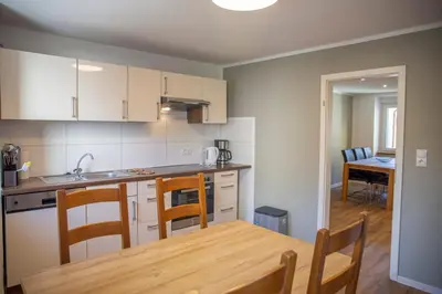 Küche/Küchenzeile in der Unterkunft Ferienhaus zum Brauneberg
