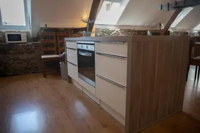 Küche/Küchenzeile in der Unterkunft Ferienhaus zum Brauneberg