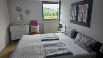 Ein Bett oder Betten in einem Zimmer der Unterkunft Ferienwohnungen Bongarden
