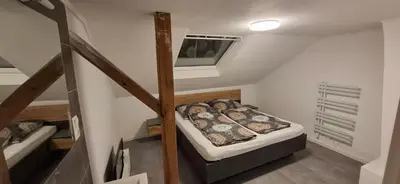 Ein Bett oder Betten in einem Zimmer der Unterkunft Haus Hoffeld