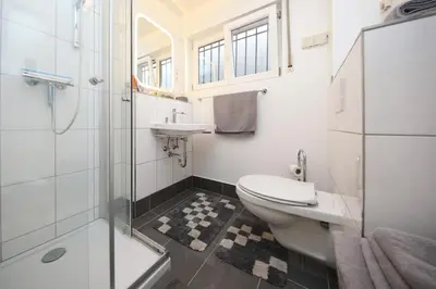 Ein Badezimmer in der Unterkunft Ferienwohnung Fine