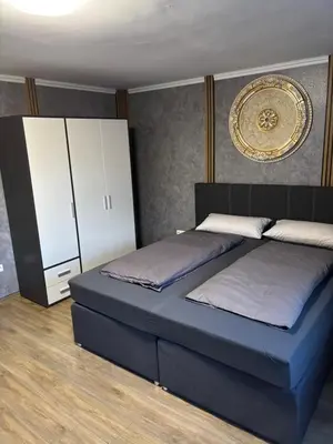 Ein Bett oder Betten in einem Zimmer der Unterkunft Haus am Freilinger See Bar