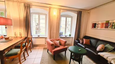 Ein Sitzbereich in der Unterkunft Mosel-Side De Luxe Suite