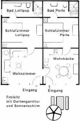 Grundriss der Unterkunft Apartment Perle-Lollipop by Interhome
