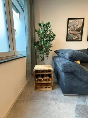 Ein Sitzbereich in der Unterkunft Moselzeit - Ferienwohnung 