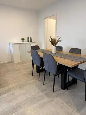 Küche/Küchenzeile in der Unterkunft Moselzeit - Ferienwohnung 