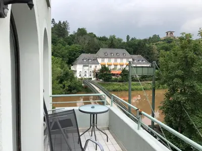 Ein Balkon oder eine Terrasse in der Unterkunft Apartment Gesamte Wohnung in Bad Kreuznach by Interhome
