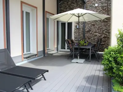Ein Patio oder anderer Außenbereich in der Unterkunft Apartment Moselromance mit großer Sonnenterrasse by Interhome