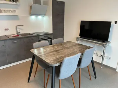 Küche/Küchenzeile in der Unterkunft Ferienwohnung in Bendorf am Rhein