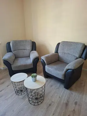 Ein Sitzbereich in der Unterkunft Holiday home Eifel, Nürburgring, Laacher See