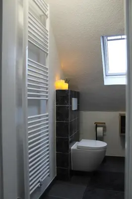 Ein Badezimmer in der Unterkunft Gemütliche Wohnung in Mendig