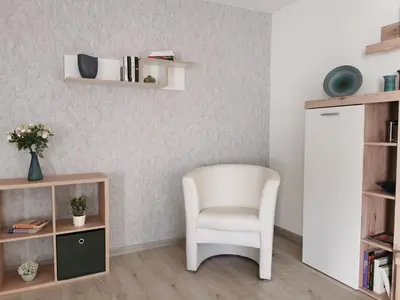 Küche/Küchenzeile in der Unterkunft Ferienwohnung DORFWIESE