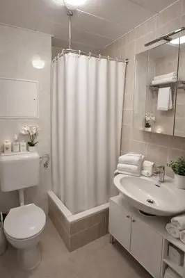 Ein Badezimmer in der Unterkunft Eckblick Residence l Panorama Balkon