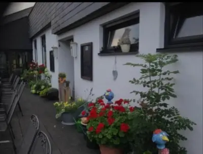 Ein Garten an der Unterkunft Ferienwohnung 