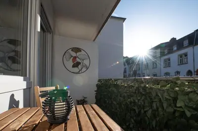 Das Gebäude in dem sich die Ferienwohnung befindet