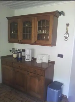 Küche/Küchenzeile in der Unterkunft Ferienwohnung 