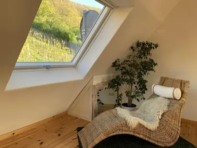 Ein Bett oder Betten in einem Zimmer der Unterkunft Das Mosel Ferienhaus