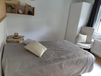 Ein Bett oder Betten in einem Zimmer der Unterkunft Gemütliche 2-Zimmer Wohnung