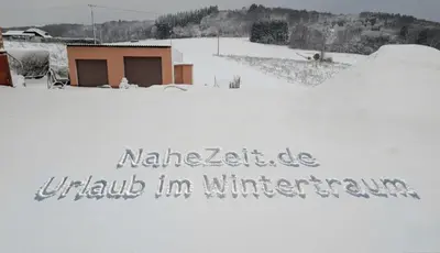 Gute Stube - Ferienhaus NaheZeit Bostalsee im Winter
