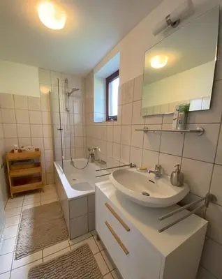 Ein Badezimmer in der Unterkunft Auszeit Ferienhaus Nr 2 und 2a
