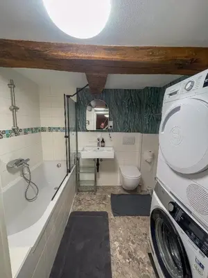 Ein Badezimmer in der Unterkunft Ferienhaus Sonnentälchen Weinberg