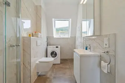 Ein Badezimmer in der Unterkunft Alte Druckerei
