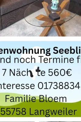 Grundriss der Unterkunft Ferienwohnung Seeblick