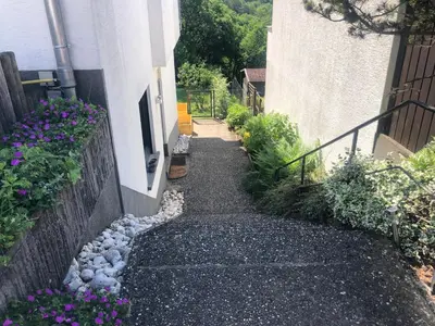 Ein Garten an der Unterkunft Blick ins Grüne