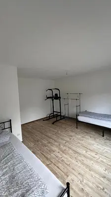 Ein Bett oder Betten in einem Zimmer der Unterkunft Comfortable house with two rooms in a quiet village