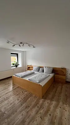 Ein Bett oder Betten in einem Zimmer der Unterkunft Comfortable house with two rooms in a quiet village