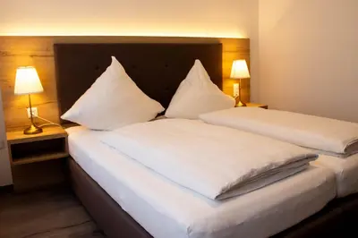 Ein Bett oder Betten in einem Zimmer der Unterkunft Ahrpartments-Altenahr