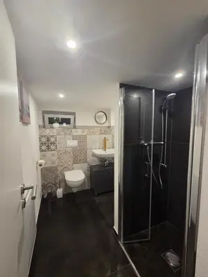 Ein Badezimmer in der Unterkunft Ferienwohnung Mondstube