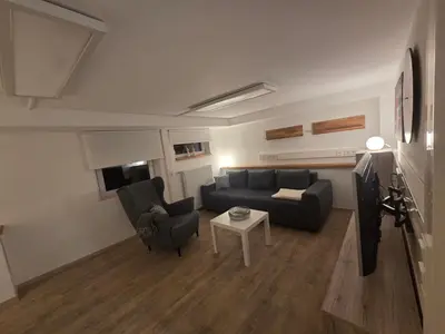TV/Unterhaltungsangebot in der Unterkunft Ferienwohnung Mondstube