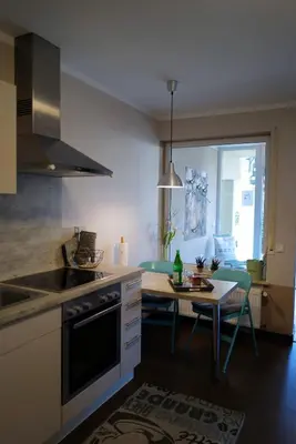 Küche/Küchenzeile in der Unterkunft Ferienwohnung Laurent