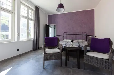Ein Sitzbereich in der Unterkunft Guesthouse Altes Rathaus