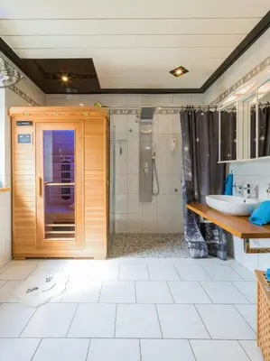 Ein Badezimmer in der Unterkunft Benkelberg
