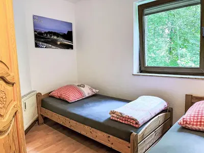 Ein Bett oder Betten in einem Zimmer der Unterkunft Apartment Ferienapartments Adenau-3 by Interhome