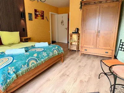 Ein Bett oder Betten in einem Zimmer der Unterkunft Fata Morgana