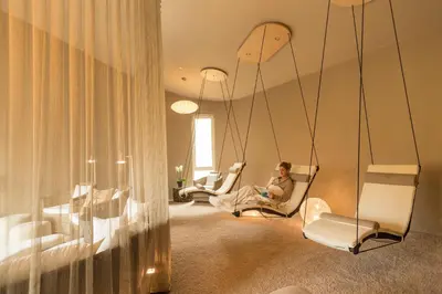 Ein Sitzbereich in der Unterkunft Menschels Vitalresort