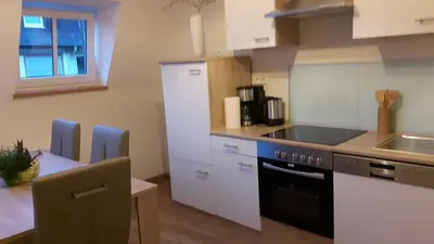 Küche/Küchenzeile in der Unterkunft Hotel Ravene