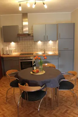 Küche/Küchenzeile in der Unterkunft Ferienwohnung Sonneck