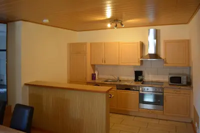 Küche/Küchenzeile in der Unterkunft Ferienwohnung Weber